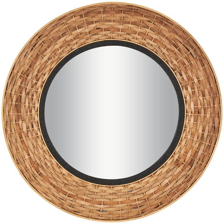 Bayou Breeze Barbot Seagrass Round Wall Mirror - Wayfair Canada
